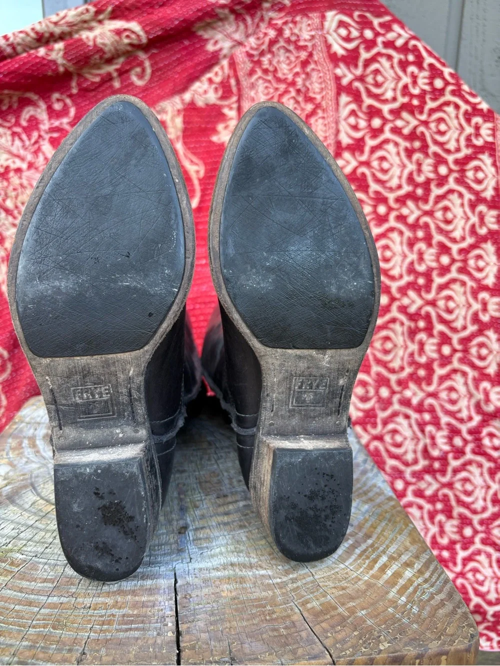 Frye Tall Black Leather Boots